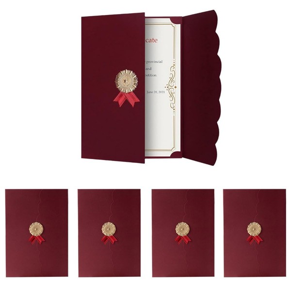 Oaygat 5Pcs A4 Certificate Holders Certificate Sleeves Honor Certificate Cover