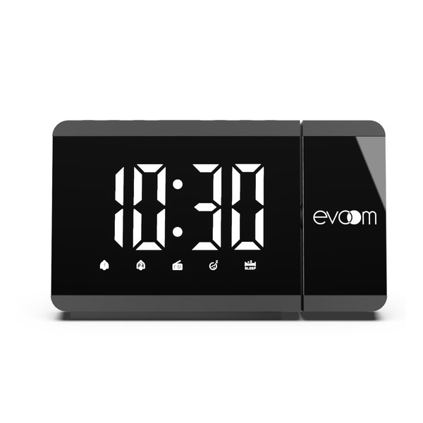 Evoom Slim UP EV304571 Rojector Alarm Clock + 2 USB