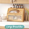 Vriccc Large Bread Box, Bamboo Wood Bread Box for Kitchen