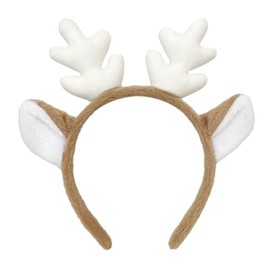 Makuki Reindeer Headband Set, Cosplay, Reindeer, Christmas Costume, Cute, Hair Ornament, Adults, Children, Women's, Men's, One Size Fits Most, White