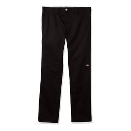 Dickies boys Boyâ€™s Skinny Straight Double Knee Pants, Black, 16 US