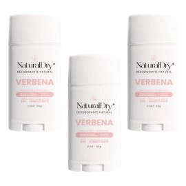 3 Desodorantes Naturales En Barra Natural Unisex - Verbena