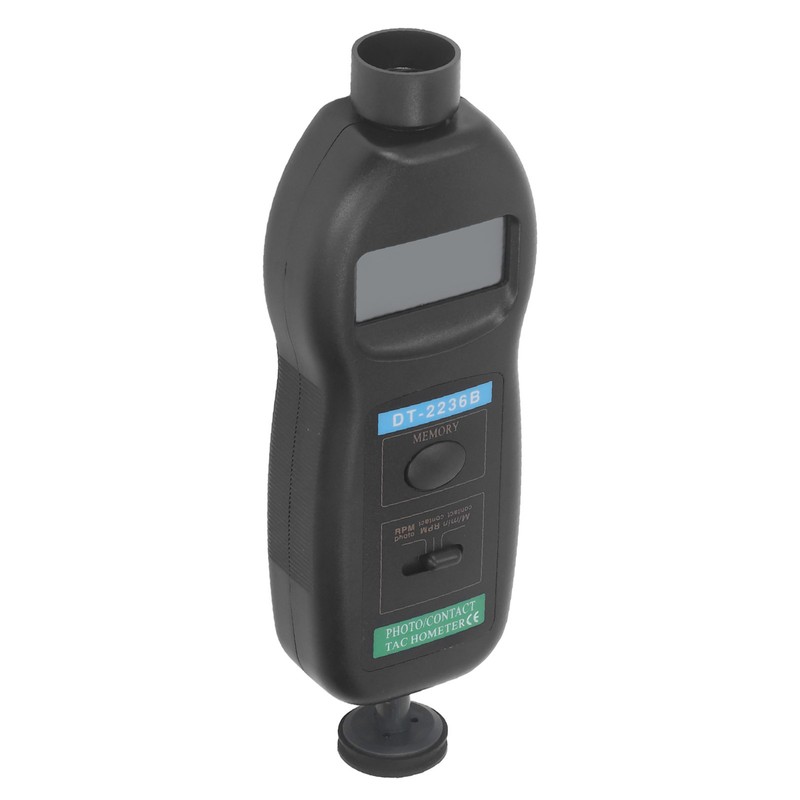 Digital Tachometer 5 Digit LCD Display Handheld Speed Guage Contact