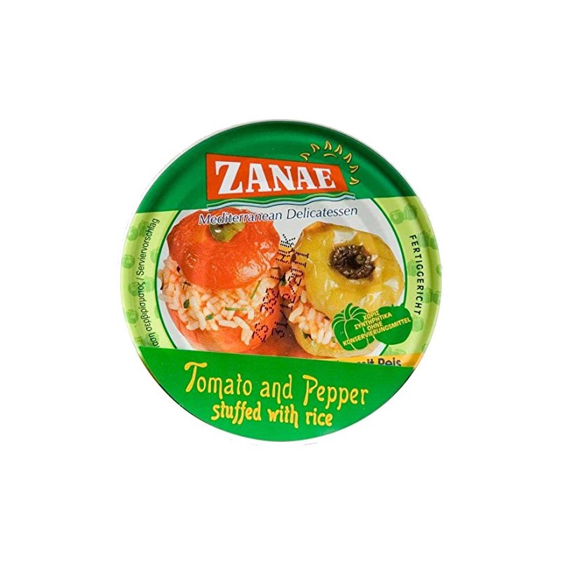 Zanae | Stuffed Peppers -Tomato & Rice | 3 x
