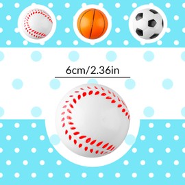 Tabanzhe 3Pcs Soft Ball 6cm Soft Foam Ball for Children Sponge Balls Mini Tennis Cricket Balls for Kids Indoor Outdoor Birthday Party Games Supplies
