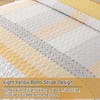 WONGS BEDDING Yellow Quilt Twin Size, Bohemian Stripe Quilt Sets