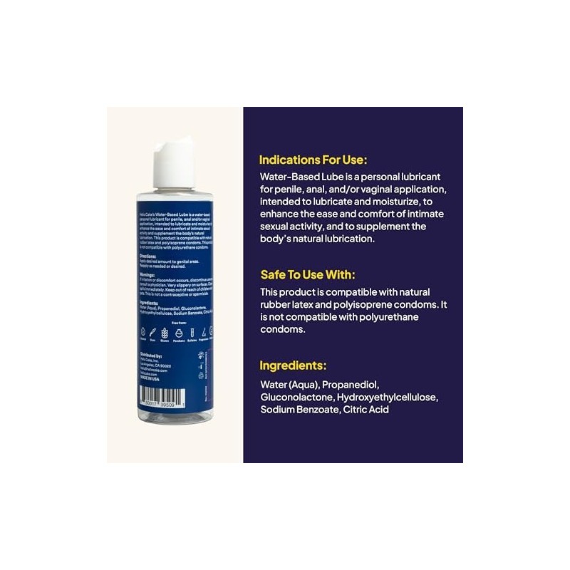 Cake Lubricante personal a base de agua Hello, lubricante que