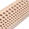 98 Holes Leathercraft Tool Storage Holder Wooden DIY Tool Rack,