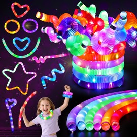 LovesTown 24PCS 4th of July Glow Sticks Party Favors, Light Up Supplies for Kids, Bulk Glow Sticks for Birthday, Goodie Bag Stuffer Fillers
