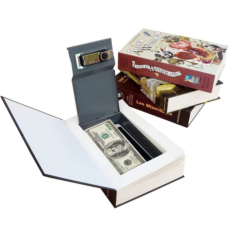 Real Paper Diversion Book Safe Storage Box, Dictionary Secret Safe