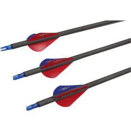 SAS 30" 350 Carbon Arrows with 2" Vanes - 12/Pack for Archery Bows (2" VaneTec Vanes)