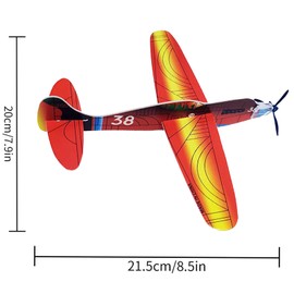 WJXKAZYX Pack of 24 Gliding Planes Set, Polystyrene Airplanes, Gliding Planes for Children, Gliders Aviators, Polystyrene Flyers, Aviator Throwing Gliders, for Children's Birthday Party Favours