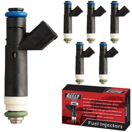MACAX Set of 6 Fuel Injectors 4L5Z9F593A FJ463 Replacement Compatible with Ford Ranger 2001-2008 Mazda B3000 2001-2007 3.0L V6 - Replaces 1L5Z9F593CA 4L5Z9F593BA
