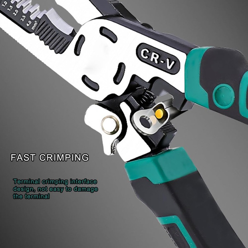 9-in-1 Wire Stripper Tool, Heavy Duty Cable Cutters, C-RV Multifunctional