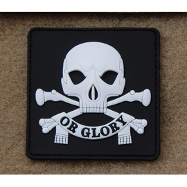 17th Lancers Death Or Glory 3D PVC Patch British Army Afghanistan Hook Backing