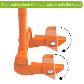 Pallet Buster Tool, Insaga Deck Board Removal Tool with Thick 3mm Handle 50'', Full welded Pallet Breaker Tool, Articulating Pivoting Head Deck Wrecker, Capacity up to 250 lbs