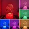 Deluisho 3D Night Light, Songstress 3D Lamp Illusion LED, 3D