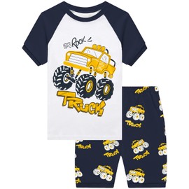 Little Hand Boys Pajamas Monster Truck Pjs Sets Summer Jammies Kids Pjs Sleepwear 2 Years