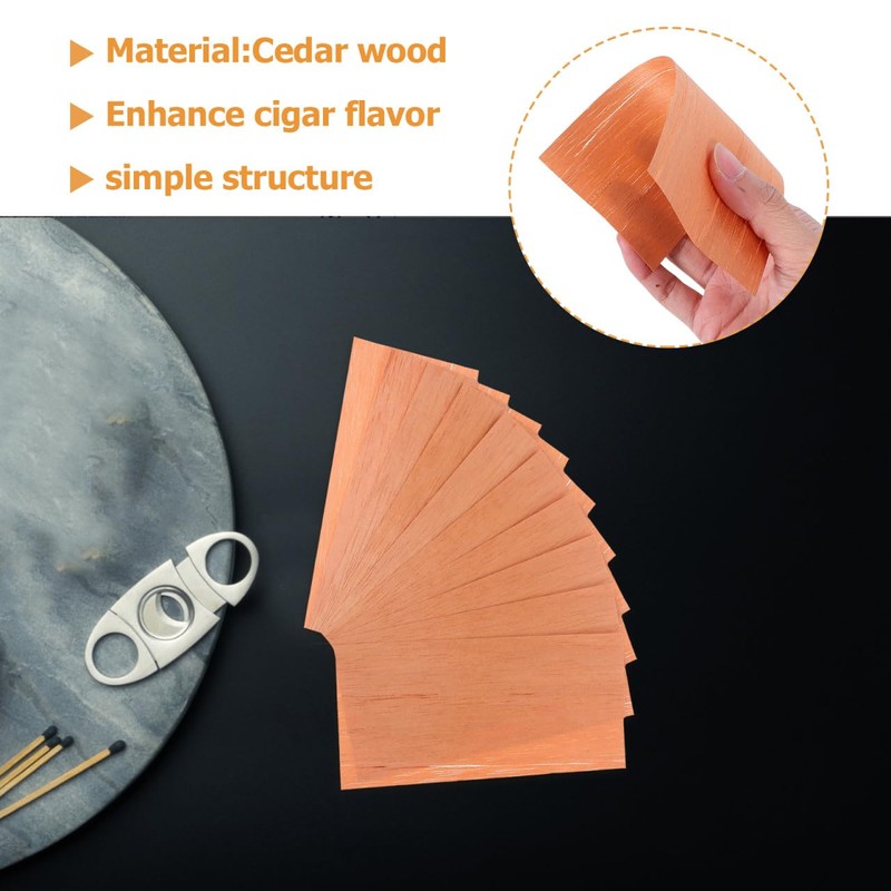 Ipetboom Cedar Sheets for Cigar Humidor 10 Pieces 6.10X2.75In Spanish