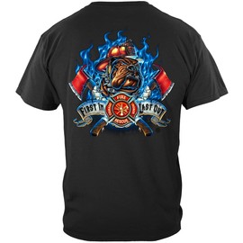 fire rescue | firefighter Fire dog First in Last o Shirt ADD103-FF2063L