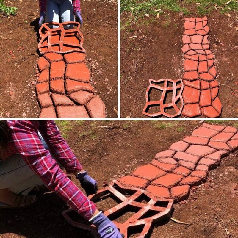 Walk Maker, Pathmate Stone Moldings Paving Pavement Concrete Molds Stepping