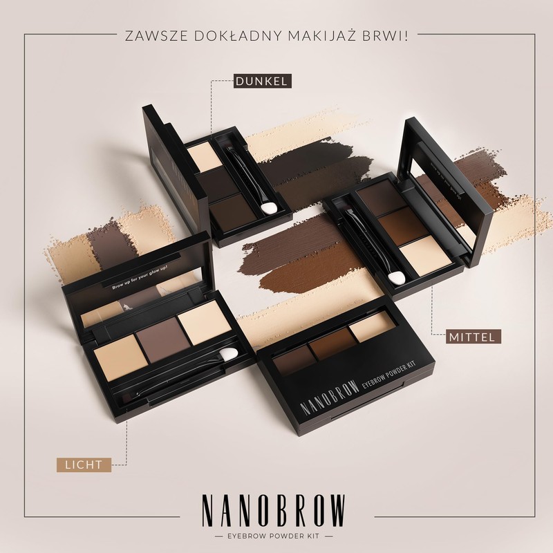 Eyebrow Makeup Set Nanobrow Eyebrow Powder - Durable, Powdery Eyebrow