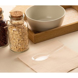 Juvale Plastic Soup Spoons - 200-Pack Clear Plastic - Disposable Asian Soup Spoons for Ramen & Pho, Bulk Clear Utensils