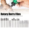 20pcs Woodworking Burr File Set Cemented Carbide Rotary Burrs Files