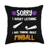 Pinball Flipper Automatic Arcade Game Retro Game Machine Throw Pillow