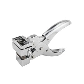 Badge Slot Punch, Hanger Hole Punch, T Shaped Hole Cutting Tool, Hook Clamp Pliers, Paper Punch, Metal Puncher for ID Card Tag