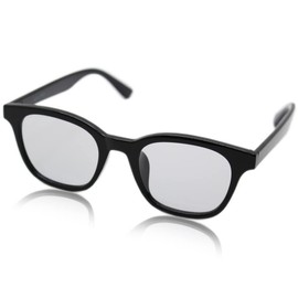 Eight Tokyo IRUV-0101 Sunglasses, Blue Light Reduction, Glasses, UV Protection, Designed by Sabae Manufacturers, black/light smoke