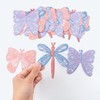 Cheerland Butterfly Garland Spring Party Decorations Pastel Dragonfly Banner for