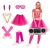 Lukovee Disfraz de los 1980 para Mujers, 12 Conjunto de