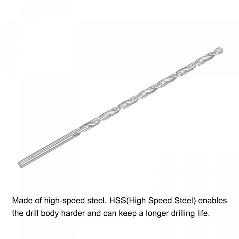 sourcing map HSS Extra Long Twist Drill Bit 6.5 mm