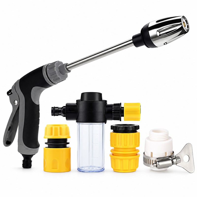 High-Pressure Car Wash Gun Foam Lance – Adjustable Spray Nozzle