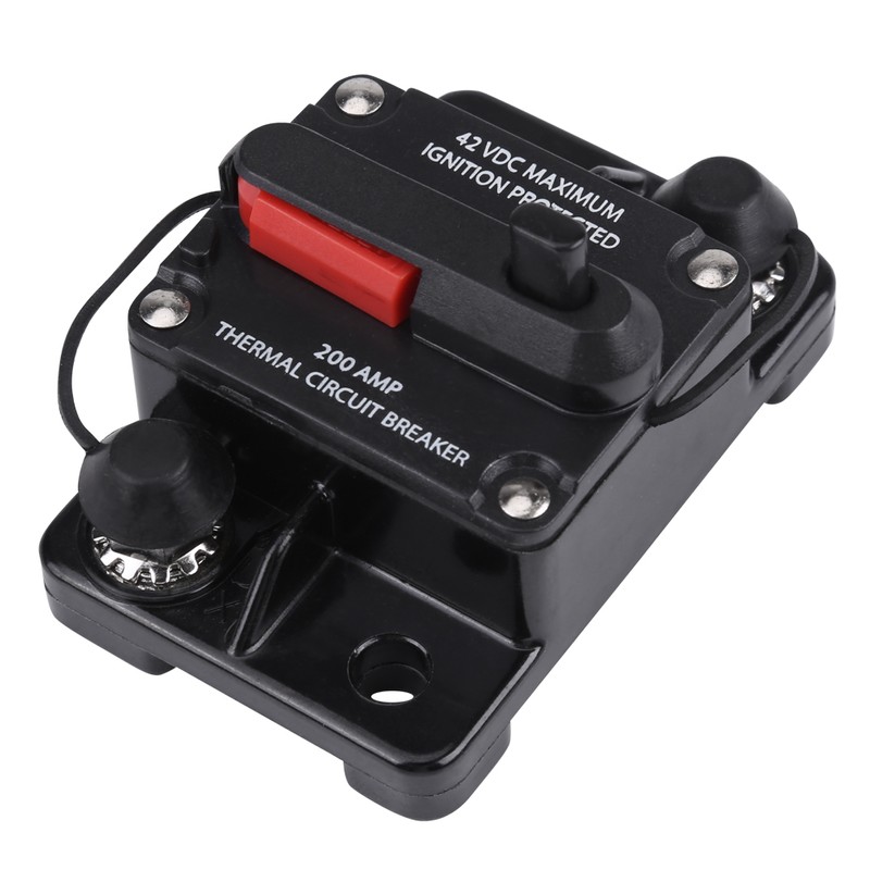 DC12V-42V Car Stereo Audio Inline Circuit Breaker Manual Reset(200A)