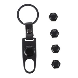 GANAZONO 1set Zinc Alloy Valve Stem Caps for Cars Tire Covers with Wrench Fit for Various Vehicle Models Stylish Design