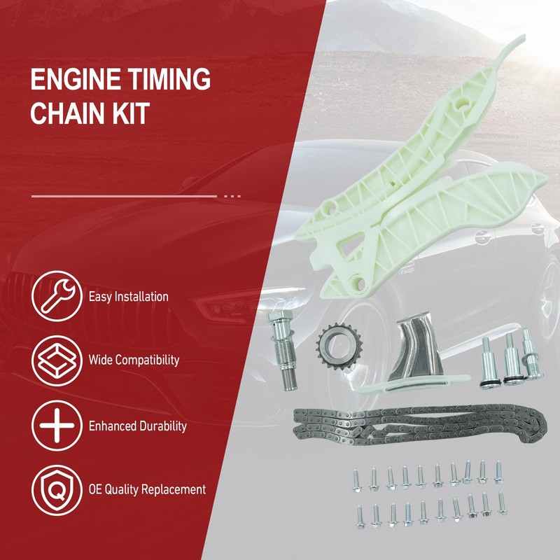 Engine Timing Chain Kit with Sprocket Compatible with Mini Cooper