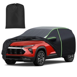 Mixsuper Liner Car Cover for Chevy Trailblazer 2020-2024, Full Car Cover All Weather Car Covers for Trailblazer, Waterproof Outdoor Cover with Zipper Door Reflective Strips
