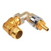 PATIKIL Brass Hex Bushing, 2Pcs 1/2" NPT Female x 1"