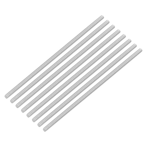 uxcell 8Pcs Fully Threaded Rod, M3 x 100mm 304 Stainless