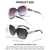 JM 2 Pack Bifocal Sunglasses for Women, Oversized Fashion Square