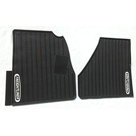 Freightliner Cascadia Rubber All-Weather OEM Floor Mats W/Logo fits 2018-2019 -2 Pc Fronts