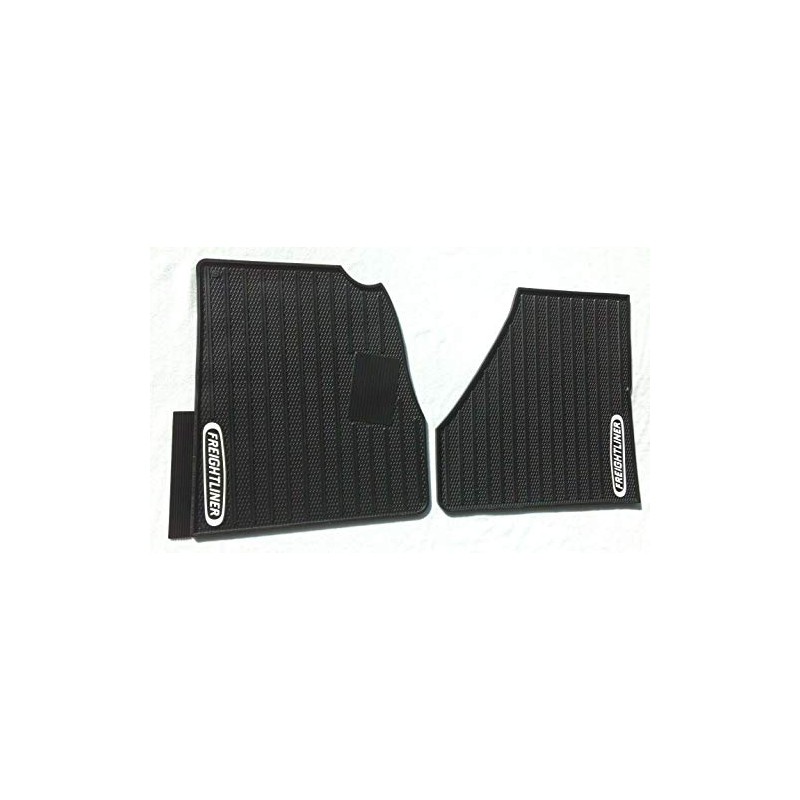 Freightliner Cascadia Rubber All-Weather OEM Floor Mats W/Logo fits 2018-2019