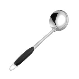 PRETYZOOM Metal Serving Spoons Salad Dressing Ladle Chili Ladle Hot Pot Soup Spoon Stainless Steel Soup Ladle Kitchen Ladle Stainless Steel Dipper Thicken Spoon Hangable Tablespoon