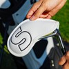 Craftsman Golf White Classic Iron Headcover set with Black Large