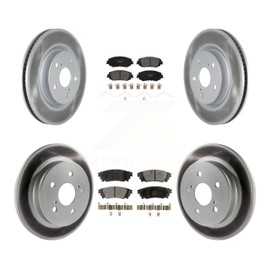 Transit Auto Front Rear Coated Disc Brake Rotors And Ceramic Pads Kit Replacement For Toyota Camry RAV4 Lexus ES350 Avalon ES300h UX250h UX200 C-HR Venza ES250 Corolla Cross KGT-102279
