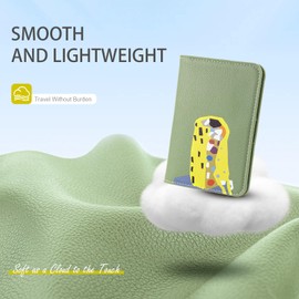 Lychii Passport Holder UK, Slim Passport Cover Travel Wallet with RFID Blocking, PU Leather Protector Pouch Protective Case for Passports, Boarding Pass, ID Cards