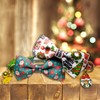 2 Pack Christmas Cat Bow Tie Collars with Bell –