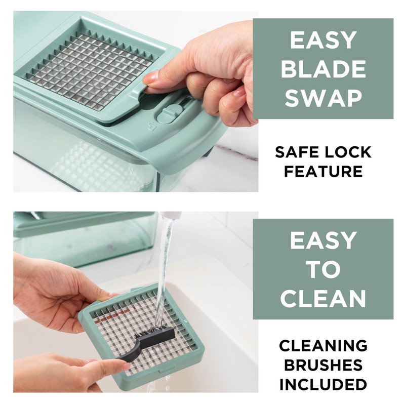 ook with Color Vegetable Chopper - Multifunctional 11 in 1